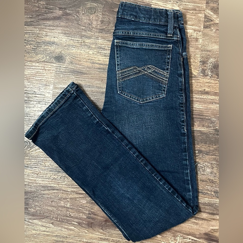 Wrangler 20X Boys Vintage Dark Wash Regular Boot Cut Jeans